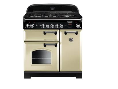 Rangemaster CLA90DFFCRC - 90cm Classic Dual Fuel Cream Chrome Range Cooker 116500