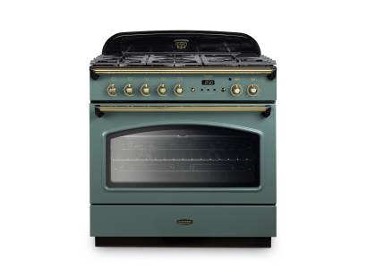 Rangemaster CLAS90FXDFFMG-B 90cm Classic FX Dual Fuel Range Cooker