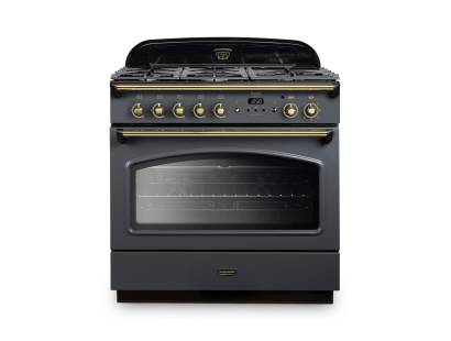 Rangemaster CLAS90FXDFFSL-B 90cm Classic FX Dual Fuel Range Cooker