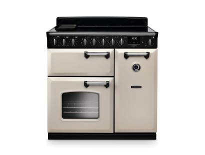 Rangemaster CLDL90EIPSLTCM1 90cm Classic Deluxe Induction Range Cooker in Slate with Chrome Trim