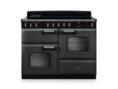 Rangemaster CLDLO110EIPSLTCM1 110cm Classic Deluxe Induction Range Cooker in Slate with Chrome Trim