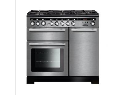 Rangemaster EDL100DFFSSC - 100cm Encore Deluxe Dual Fuel Stainless Steel Chrome Range Cooke