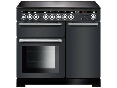 Rangemaster EDL100EISLC - 100cm Encore Deluxe Electric Induction Slate Chrome Range Cooker 117350