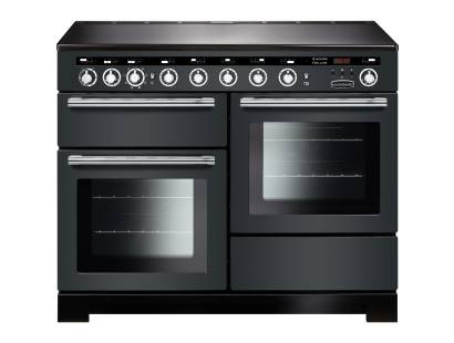 Rangemaster EDL110EISLC - 110cm Encore Deluxe Electric Induction Slate Chrome Range Cooker 117390