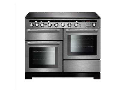 Rangemaster EDL110EISSC - 110cm Encore Deluxe Electric Induction Stainless Steel Chrome Range Cooker 117410