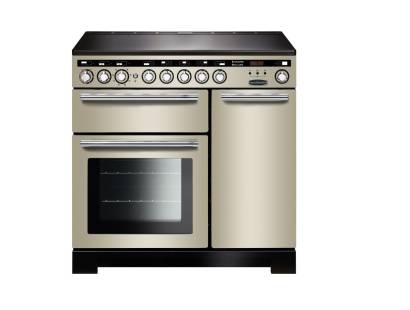 Rangemaster EDL90EIIVC - 90cm Encore Deluxe Electric Induction Ivory Chrome Range Cooker 117320