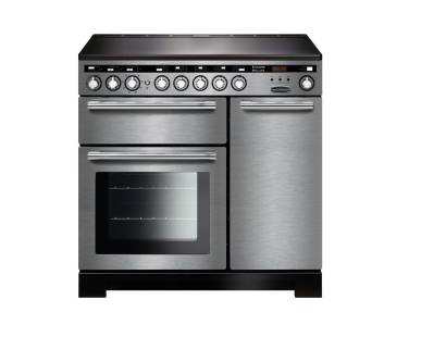 Rangemaster EDL90EISSC - 90cm Encore Deluxe Electric Induction Stainless Steel Chrome Range Cooker 117330