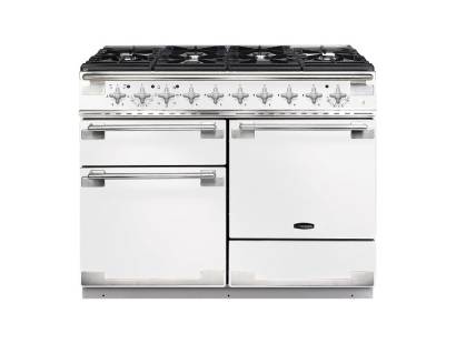 Rangemaster ELS110DFFWH - 110cm Elise Dual Fuel White Range Cooker 94250