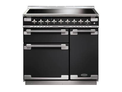 Rangemaster ELS90EICB - 90cm Elise Electric Induction Charcoal Black Range Cooker 127180