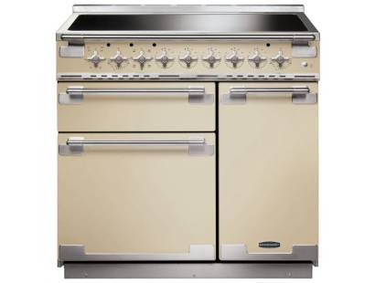 Rangemaster ELS90EICR - 90cm Elise Induction Cream Brushed Chrome Range Cooker 107900