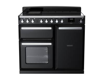 Rangemaster ESDL100EIPGBLCM1 - 100cm Estel Deluxe Induction Gloss Black Chrome Range Cooker 15112