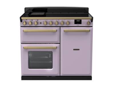 Rangemaster ESDL100EIPHTHAB1 - 100cm Estel Deluxe Induction Heather Antique Brass Range Cooker 18235
