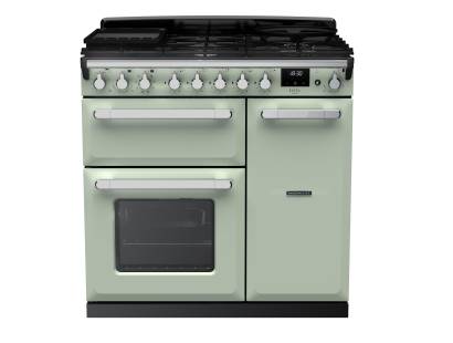 Rangemaster ESDL90DFPMNTCM1 - 90cm Estel Deluxe Dual Fuel Mint Chrome Range Cooker 14983