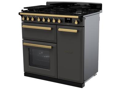 Rangemaster ESDL90DFPSLTAB1 Estel Deluxe Dual Fuel Range Cooker