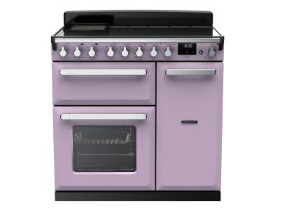 Rangemaster ESDL90EIPHTHCM1 - 90cm Estel Deluxe Induction Heather Chrome Range Cooker 17849