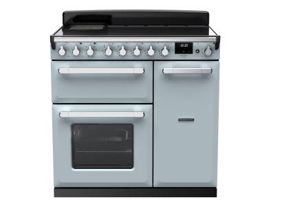 Rangemaster ESDL90EIPMSBCM1 - 90cm Estel Deluxe Induction Misty Blue Chrome Range Cooker 15032