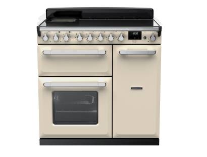 Rangemaster ESDL90EIPPCRCM1 - 90cm Estel Deluxe Induction Pale Cream Chrome Range Cooker 15029