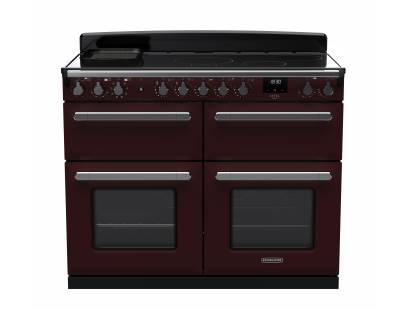 Rangemaster ESDLB110EIPBORCM1 - 110cm Estel Deluxe Induction Bordeaux Chrome Range Cooker 15302