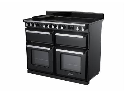 Rangemaster ESDLB110EIPGBLCM1 - 110cm Estel Deluxe Induction Gloss Black Chrome Range Cooker 15299