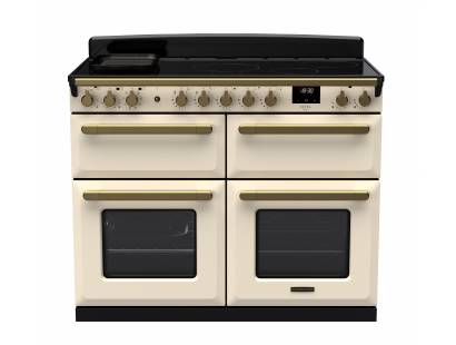 Rangemaster ESDLB110EIPPCRAB1 - 110cm Estel Deluxe Induction Pale Cream Antique Brass Range Cooker 18167
