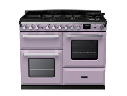 Rangemaster ESDLO110DFPHTHCM1 - 110cm Estel Deluxe Dual Fuel Heather Chrome Range Cooker 17863