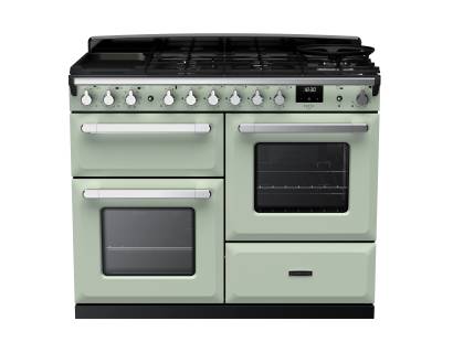 Rangemaster ESDLO110DFPMNTCM1 - 110cm Estel Deluxe Dual Fuel Mint Chrome Range Cooker 15153