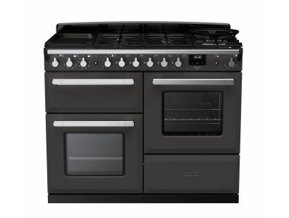 Rangemaster ESDLO110DFPSLTCM1 - 110cm Estel Deluxe Dual Fuel Slate Chrome Range Cooker 15147