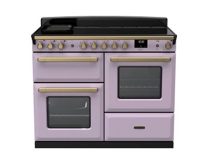 Rangemaster ESDLO110EIPHTHAB1 - 110cm Estel Deluxe Induction Heather Antique Brass Range Cooker 18240 