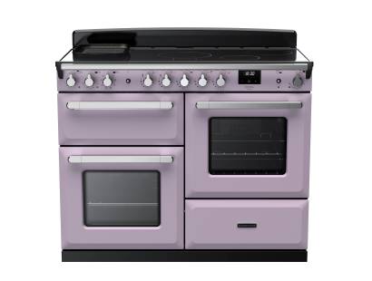 Rangemaster ESDLO110EIPHTHCM1 - 110cm Estel Deluxe Induction Heather Chrome Range Cooker
