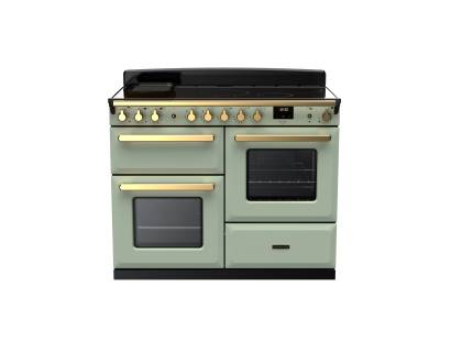 Rangemaster ESDLO110EIPMNTAB1 - 110cm Estel Deluxe Induction Mint Antique Brass Range Cooker 18129