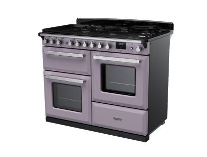 Rangemaster Estel Deluxe 110 Dual Fuel Heather Chrome Range Cooker