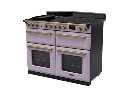 Rangemaster Estel Deluxe 110 Dual Fuel HeatherAntique Brass Range Cooker 18243