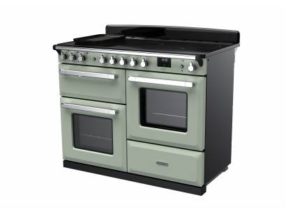 Rangemaster Estel Deluxe 110 Dual Fuel Mint Chrome Range Cooker