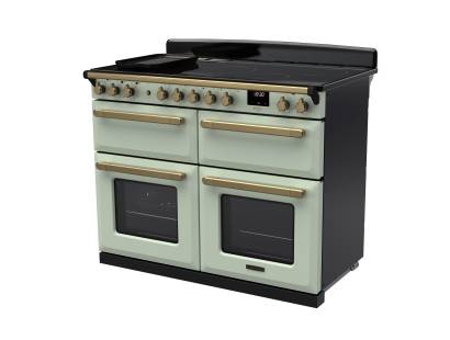 Rangemaster Estel Deluxe 110 Induction Mint Antique Brass Range Cooker