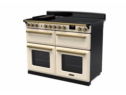 Rangemaster Estel Deluxe 110 Induction Pale Cream Antique Brass Range Cooker
