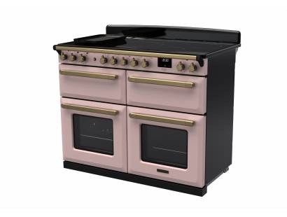 Rangemaster Estel Deluxe 110 Induction Pale Pink Antique Brass Range Cooker