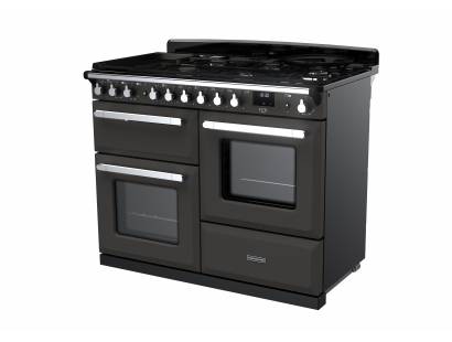 Rangemaster Estel Deluxe Dual Fuel 110 Slate Chrome Range Cooker