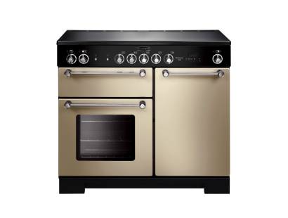 Rangemaster KCH100ECCRC - 100cm Kitchener Electric Ceramic Cream Chrome Range Cooker 112840