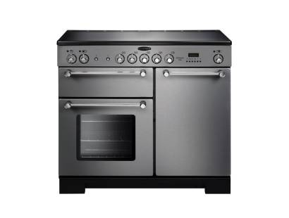 Rangemaster KCH100ECSSC - 100cm Kitchener Electric Ceramic Stainless Steel Chrome Range Cooker 112830