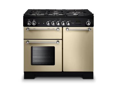 Rangemaster KCH100NGFCRC - 100cm Kitchener Natural Gas Cream Chrome Range Cooker 111960