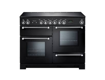 Rangemaster KCH110ECBLC - 110cm Kitchener Electric Ceramic Black Chrome Range Cooker 78860