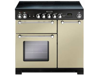 Rangemaster KCH90ECCRC - 90cm Kitchener Electric Ceramic Cream Chrome Range Cooker 79280