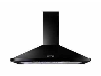 Rangemaster LEIHDC100BC 100cm Black Chrome Chimney Hood 95670