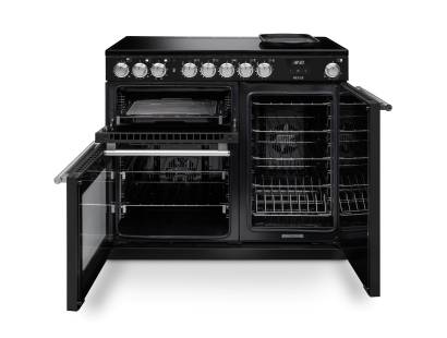 Rangemaster NEX100EIPGBLCM1 Gloss Black range cooker