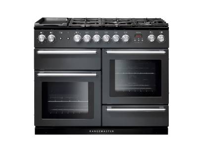 Rangemaster NEX110DFFSLC - 110cm Nexus Dual Fuel Slate Chrome Range Cooker 106090