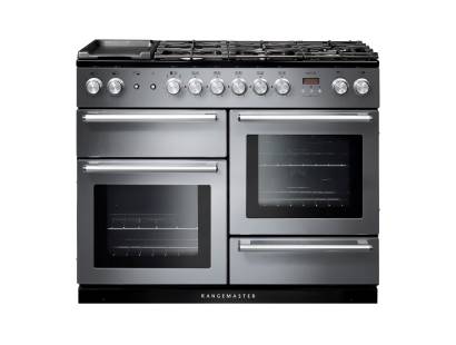 Rangemaster NEX110DFFSSC - 110cm Nexus Dual Fuel Stainless Steel Chrome Range Cooker 106100