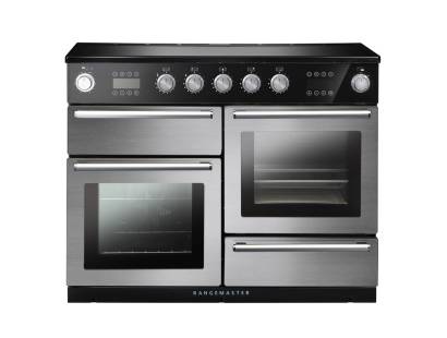 Rangemaster NEX110SOEISSC - 110cm Nexus Steam Electric Induction Stainless Steel Chrome Range Cooker 119820