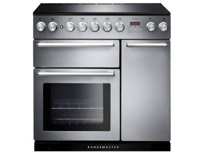 Rangemaster NEX90EISSC - 90cm Nexus Electric Induction Stainless Steel Chrome Range Cooker 106190