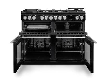 Rangemaster NEXB110DFPCBLCM1 Charcoal Black range cooker
