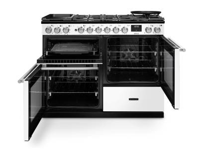 Rangemaster NEXO110DFPWHTCM1 White range cooker